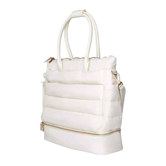 iPack Puffy Fashion‎ Tote Luggage Bag Travel Adjustable Strap Laptop Pocket - Picture 3 of 5